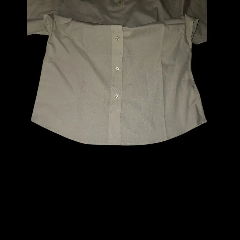 Port Authority Ladies Short Sleeve Value Cotton Twill Button Down Shirt New XS - Picture 7 of 7